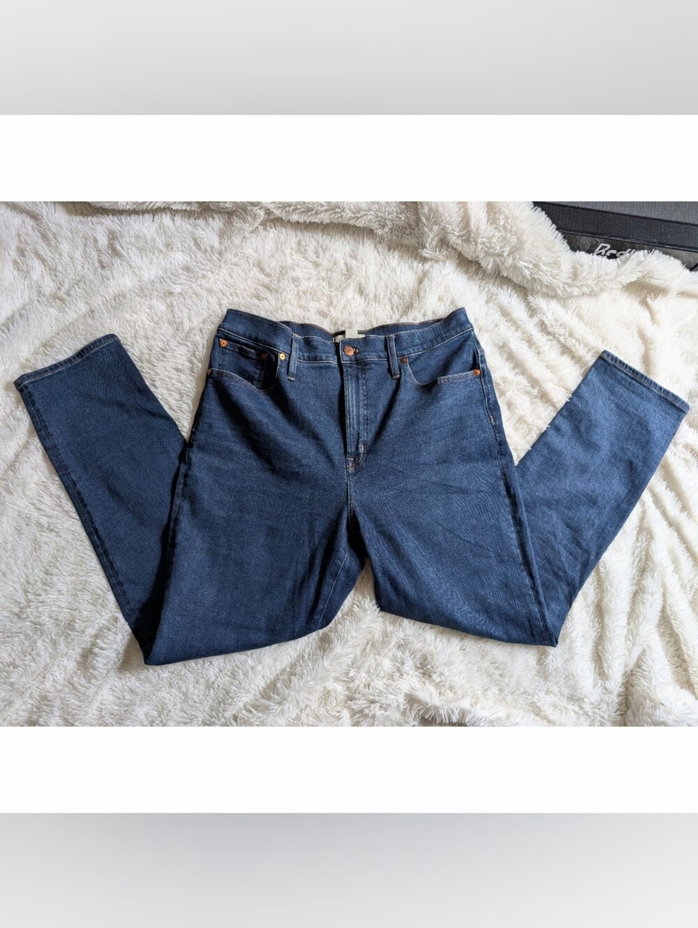 Madewell The Perfect Vintage Jean Dark Blue Denim Stretchy Jeans Size 31